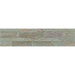 Panel ścienny samoprzylepny Quick Stone 3D Rain Forest Green 60x15x0,2-0,4 cm