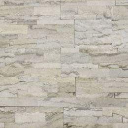 Panel ścienny samoprzylepny Quick Stone 3D Satvario White 60x15x0,2-0,4 cm